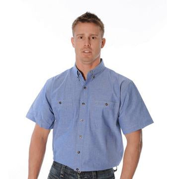 Dnc Cotton Chambray S/S Shirt With Twin Pocket (4101) - Star Uniforms Australia