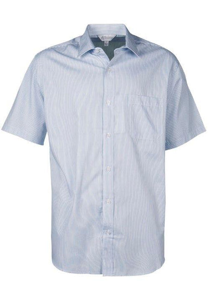 Aussie Pacific-Mens Henley Short Sleeve Shirt-N1900S
