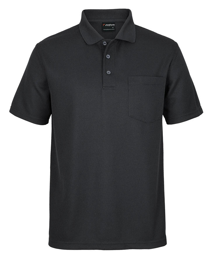 JB'S Adults Podium Waffle Pocket Polo- 7WPP