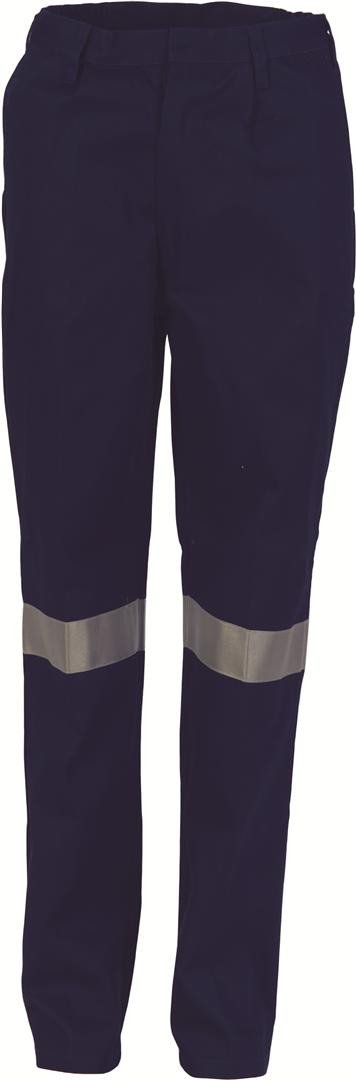 Dnc Ladies Cotton Drill Pants With 3M R/Tape (3328) - Star Uniforms Australia