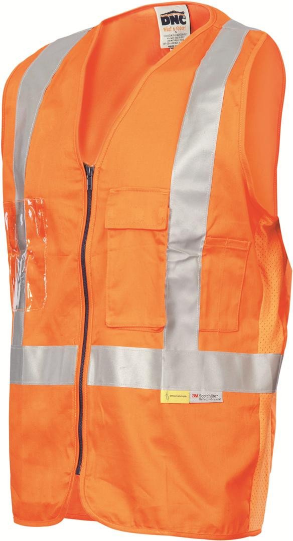 Dnc Day/Night Cross Back Cotton Safety Vests (3810) - Star Uniforms Australia