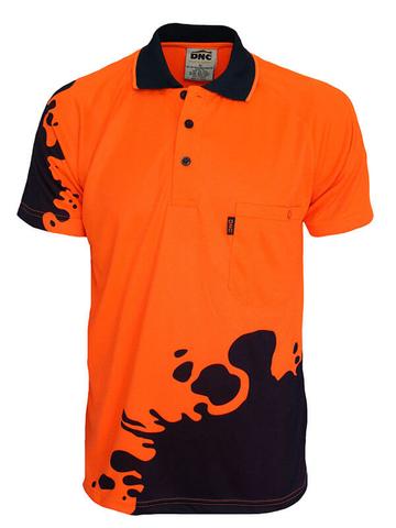 Dnc Hivis Sublimated Blot Polo (3567) - www.staruniforms.com.au