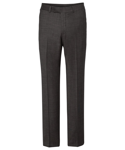 Pierre Cardin-Charcoal Wool Flat Fronted Suit Pants-PT920