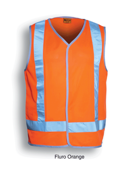 Bocini-Unisex Adults Hi-Vis Vest With Reflective Tape-SJ0322