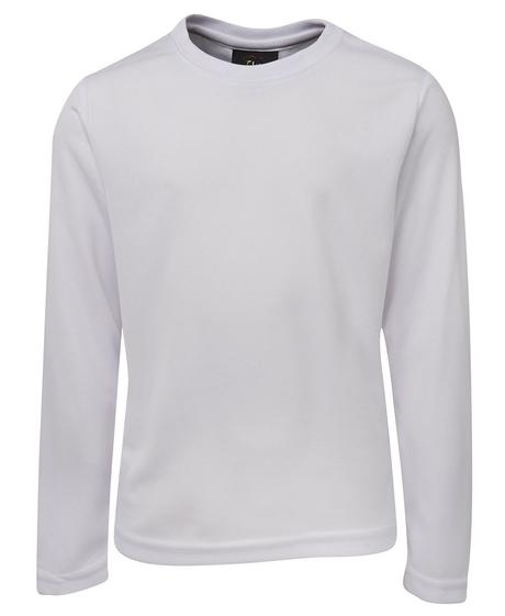 Jb'S Kids L/S Poly Tee Black (7Plft) - www.staruniforms.com.au