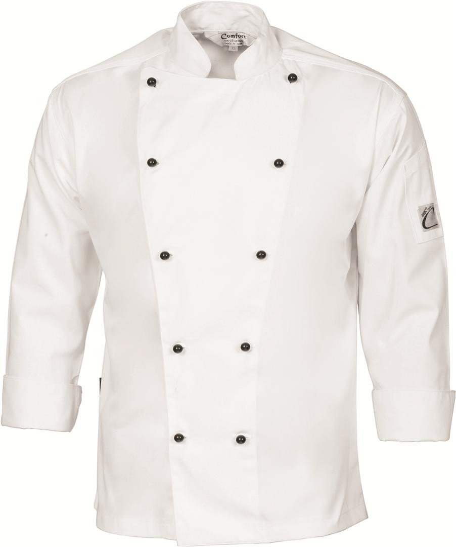 Dnc Cool-Breeze Cotton L/S Chef Jacket (1104) - Star Uniforms Australia