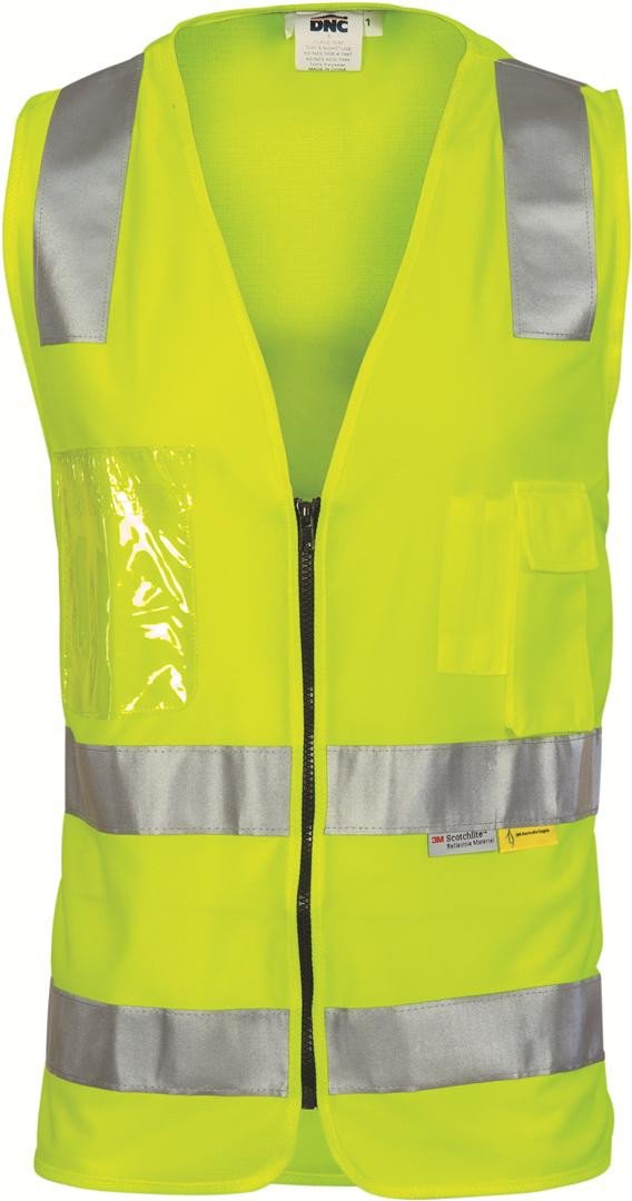 Dnc Day & Night Side Panel Safety Vest (3807) - Star Uniforms Australia