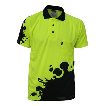 Dnc Hivis Sublimated Blot Polo (3567) - www.staruniforms.com.au
